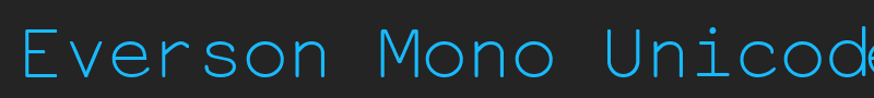 Everson Mono Unicode font